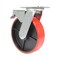 Vestil Polyurethane Swivel With Total Brake Caster 8 In. Diameter x 2 In. Width 1474 lb Red/Black CST-VE-8X2PU-SWTB - alternate 2